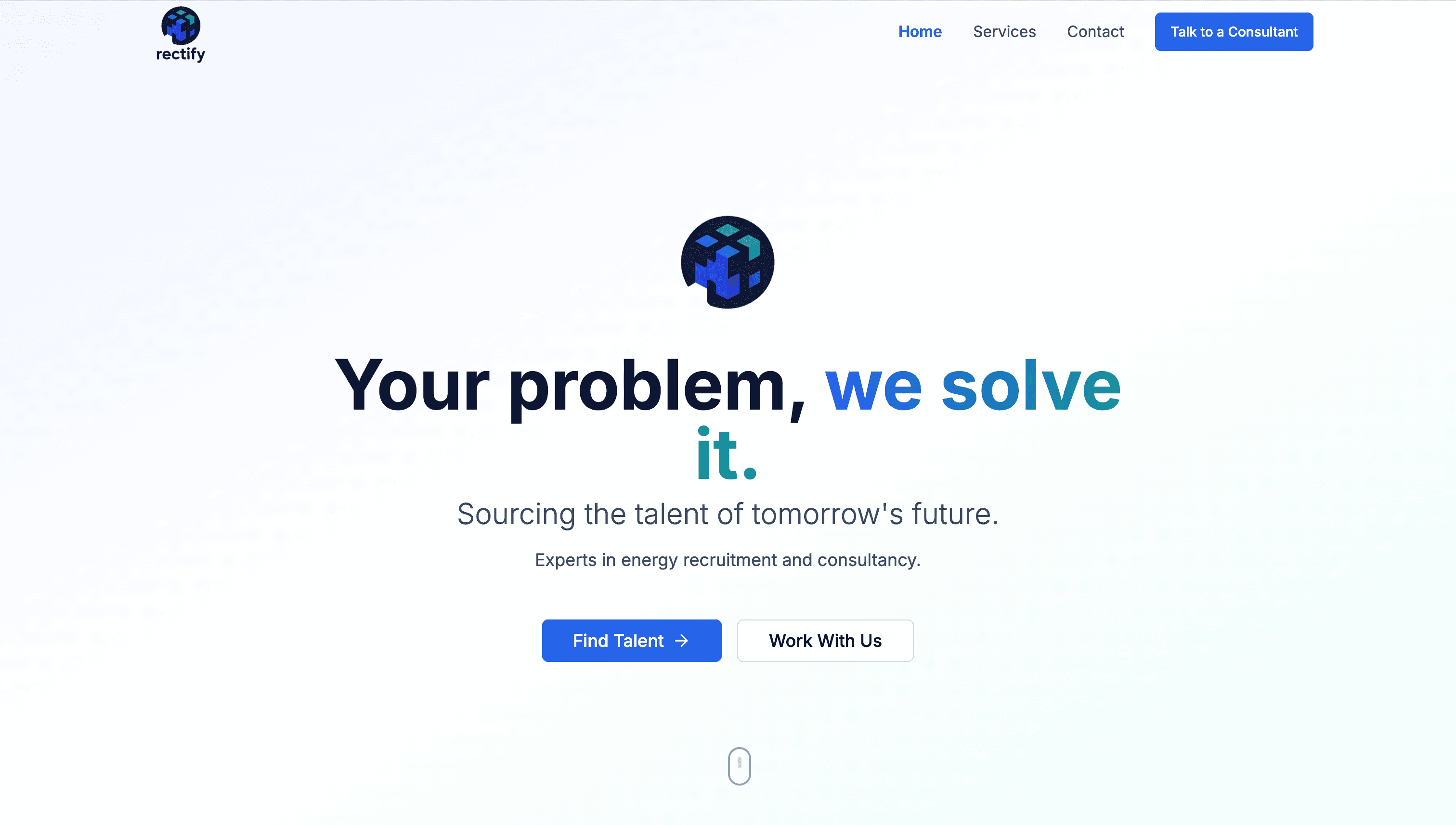 Rectify International project screenshot