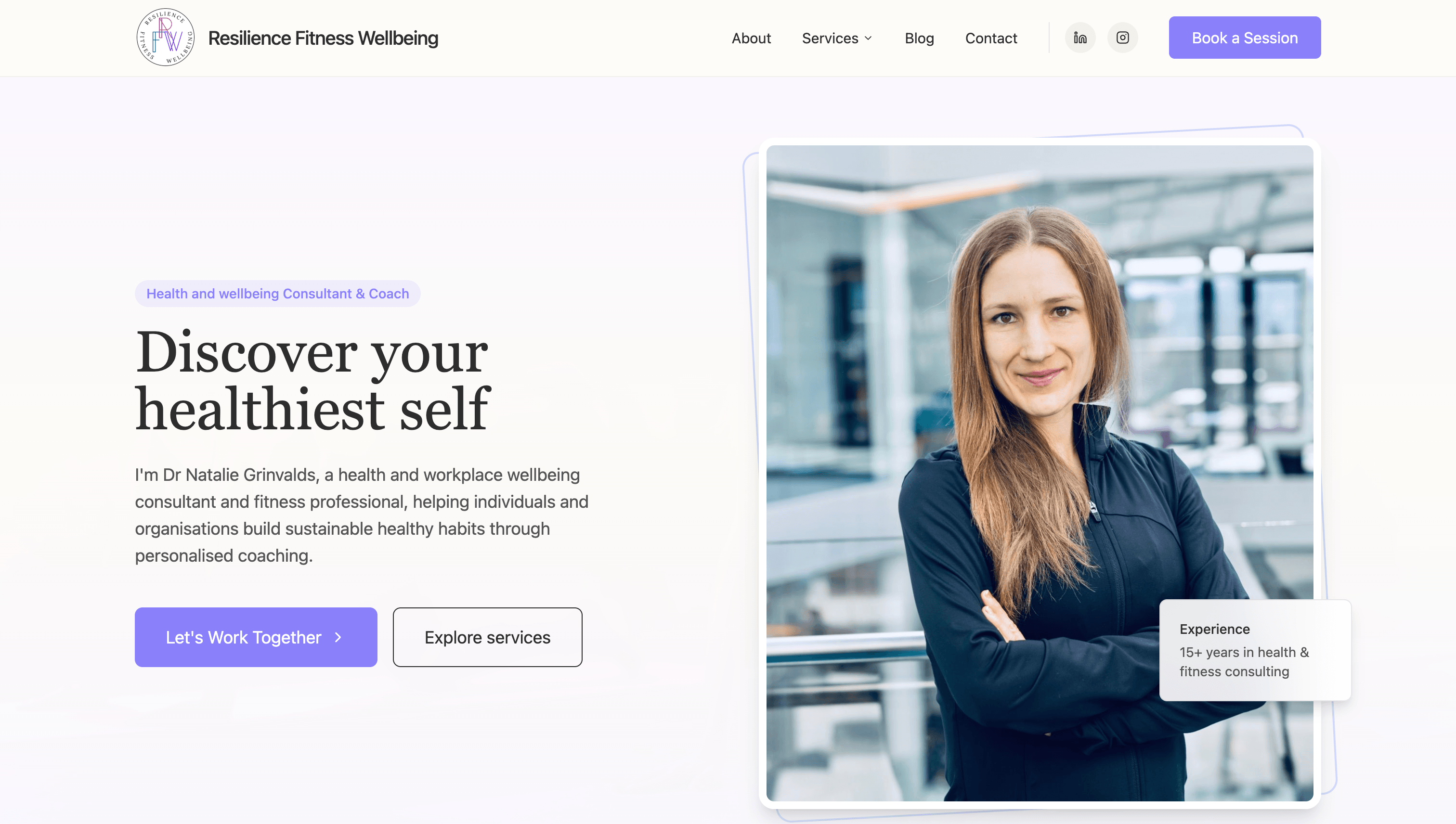 Resilience Fitness Wellbeing case study