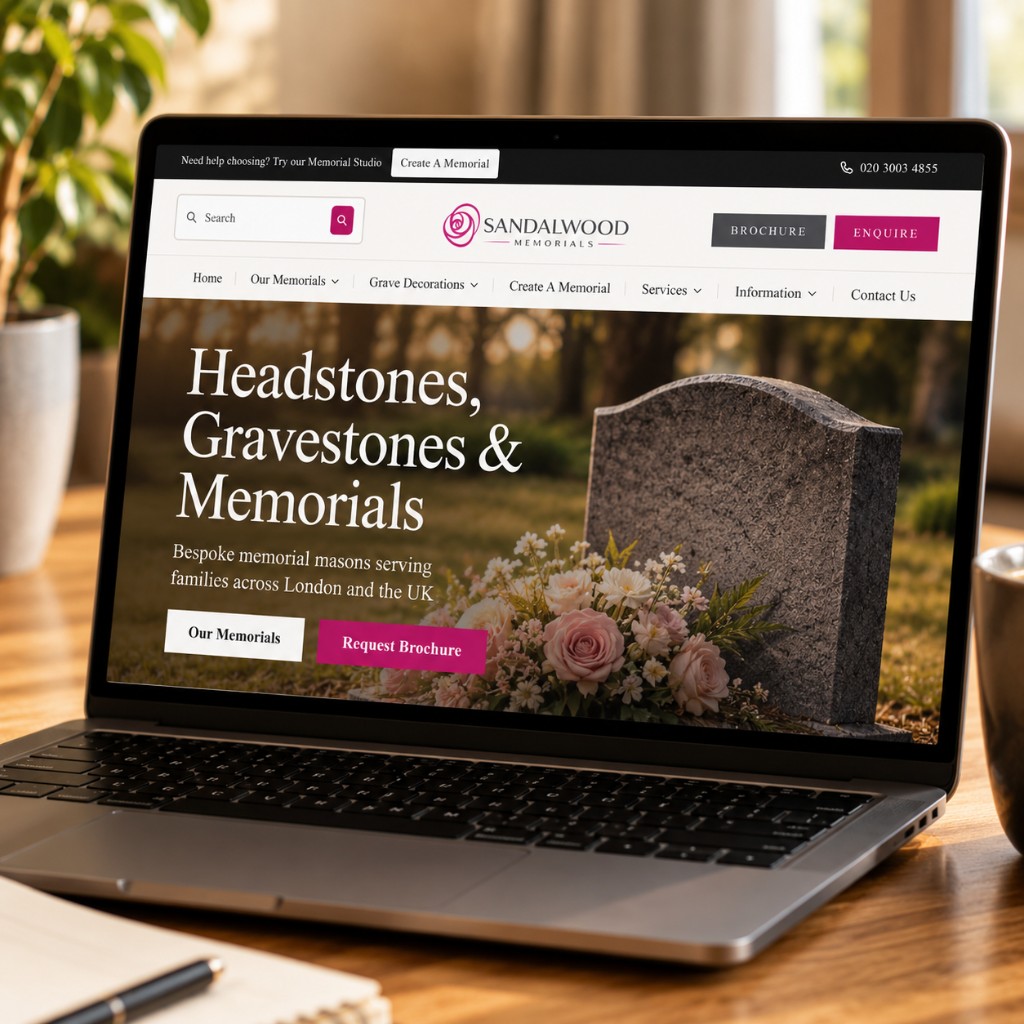 Sandalwood Memorials case study hero