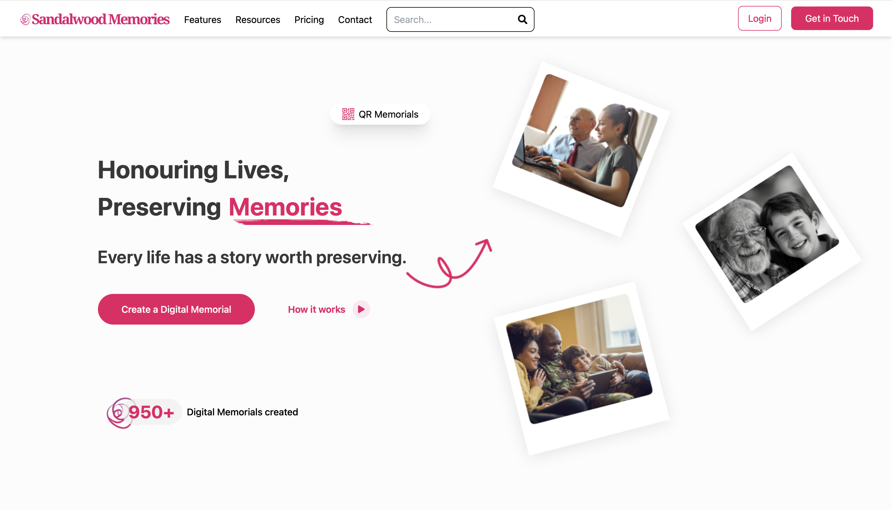 Sandalwood Memories - Web design and development case study showcase