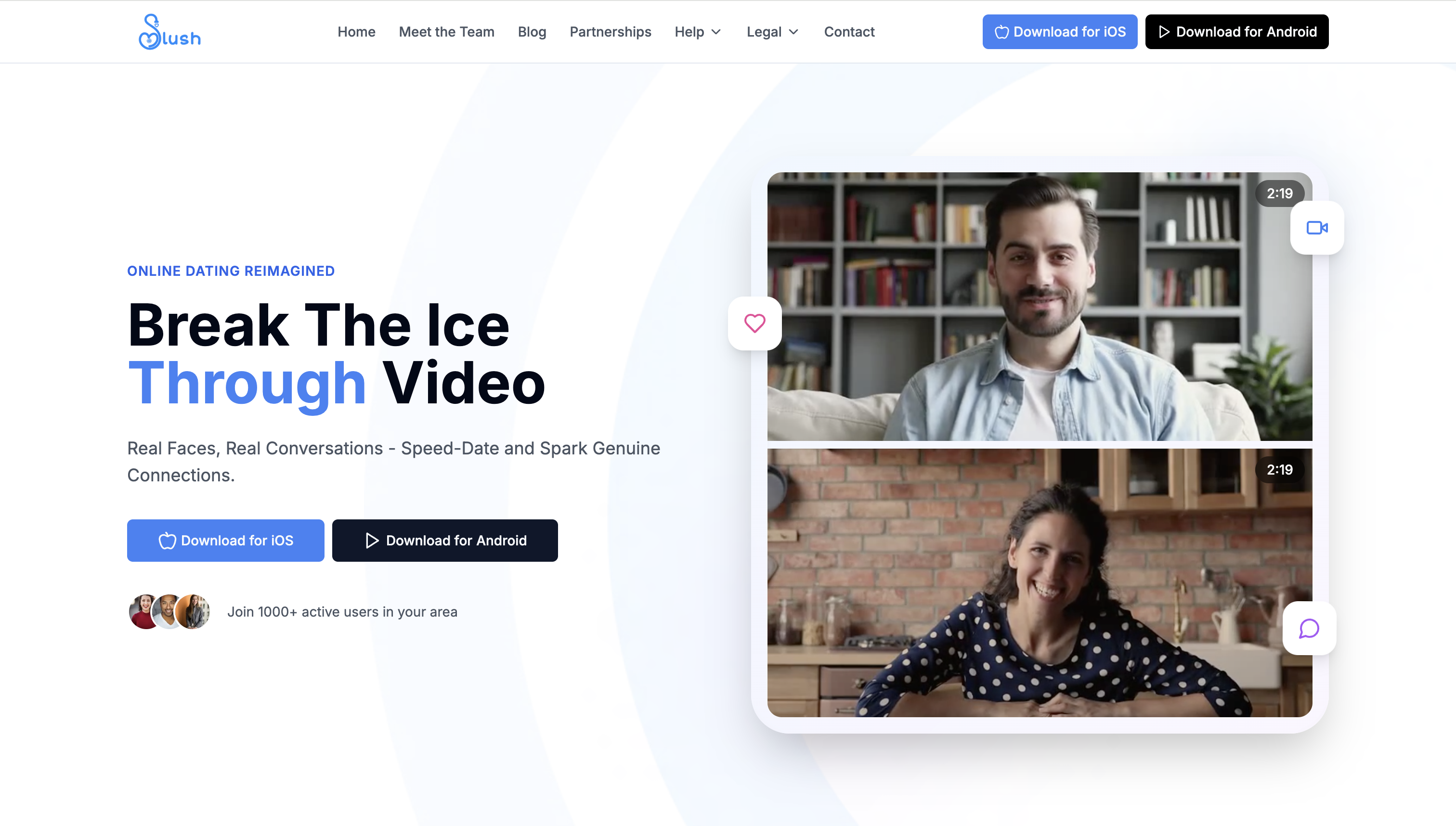 Slush Dating - Web design and development case study showcase